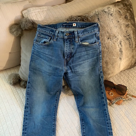 Leviβs 512 slim taper made and crafted med wash high rise unisex jeans 28/32 - Picture 4 of 16